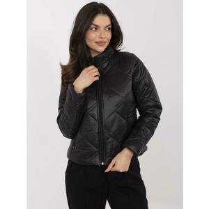 Fekete, kapucnis, átmeneti kabát kép