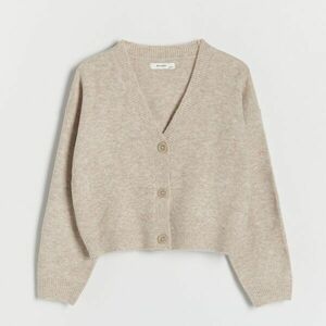 Reserved - Egyszerű kardigán - Bézs kép