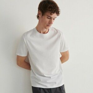 Reserved - Lyocell sima póló - Fehér kép
