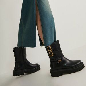 Reserved - Bőr bokacsizma - Fekete kép