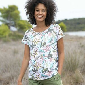 Póló kerek nyakkal és nyomtatással kép