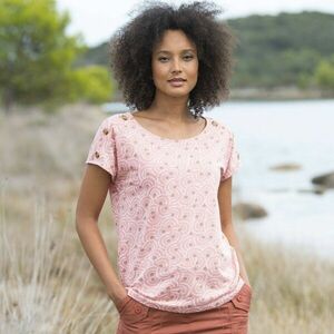 Póló kerek nyakkal és nyomtatással kép