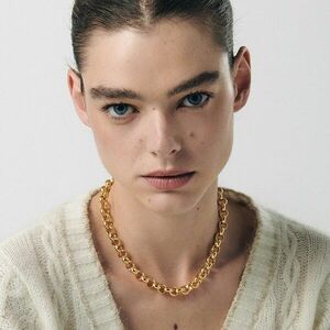 Reserved - Nyaklánc láncszemekkel - Arany kép