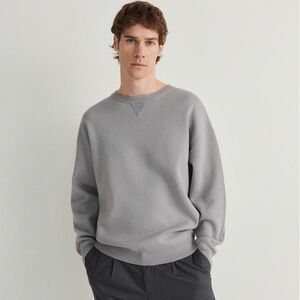 Reserved - Pamutpulóver - Világosszürke kép