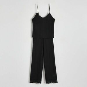 Reserved - Kétrészes viszkóz pizsamaszett - Fekete kép