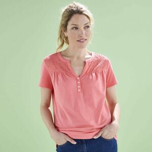 Póló gombos nyakkivágással, rövid ujjú és madeira kép