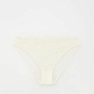 Reserved - Bikinialsó neccbetétekkel - Krém kép