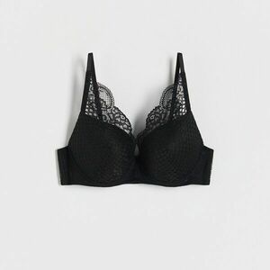 Reserved - Csipkés push up melltartó - Fekete kép