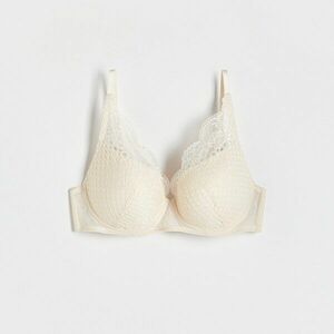 Reserved - Csipkés push up melltartó - Krém kép