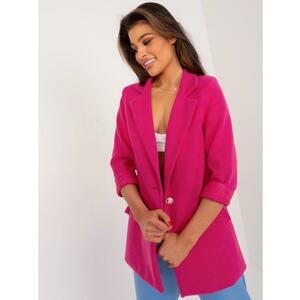 Fukszia színű, elegáns kabát díszgombokkal kép