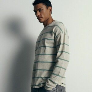 Reserved - Csíkos pulóver - Zöld kép