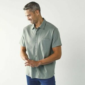 Rövid ujjú ing piqué kötött anyagból kép