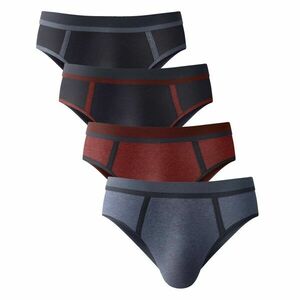 4 darabos alsónadrág készlet kontrasztos magas derékkal kép