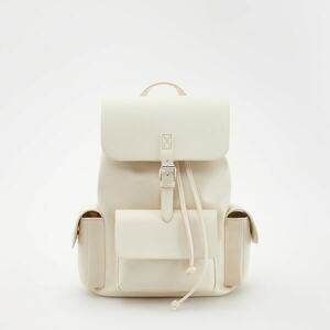 Reserved - Műbőr hátizsák - Krém kép