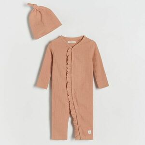 Reserved - Babies` jumpsuit & cap - Narancs kép