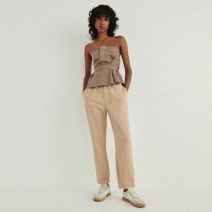 Reserved - Paperbag típusú nadrág - Bézs kép