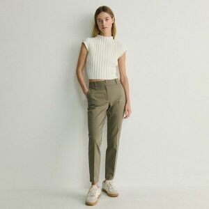 Reserved - Élére vasalt szivarnadrág - Khaki kép