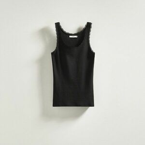 Reserved - Csipkés felső - Fekete kép