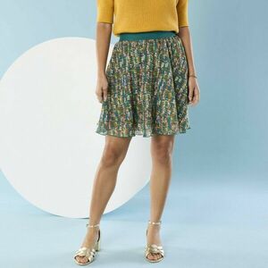 Rövid, kivágott szoknya mintával, kisebb testalkathoz kép