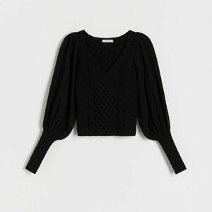 Reserved - Puffos ujjú pulcsi - Fekete kép