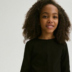 Reserved - Blúz díszes kivágással - Fekete kép