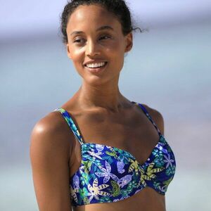 Fürdőruha zsugorodó melltartó merevítővel és Naga nyomtatással kép