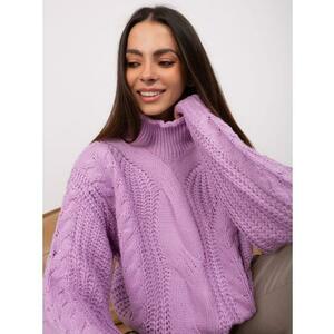 Világosszürke női pulóver kerek nyakkivágással kép