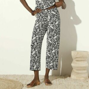 7/8 széles nadrág kétszínű nyomtatással kép