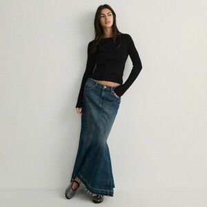 Reserved - Farmer szoknya átvarrásokkal - Kék kép