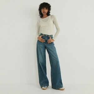 Reserved - Wide leg farmer - Türkiz kép