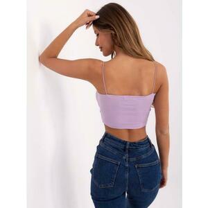 Lila rövid alapdarab póló csíkos SUBLEVEL kép