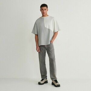 Reserved - Egyenes szárú farmer - Világosszürke kép