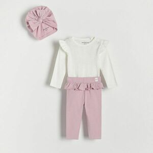 Reserved - Szett pamutból, sapkával - Rózsaszín kép