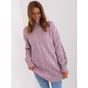 Világos rózsaszín pulóver puffos ujjú kép