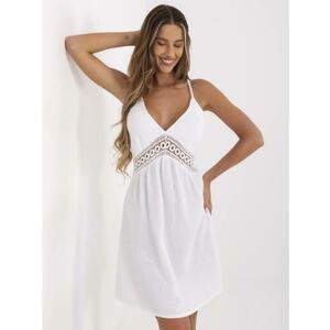 Muszlin ruha, hátul kivágott, fehér kép