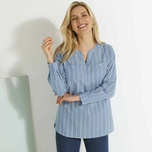 Csíkos tunika tunika nyakkivágással kép