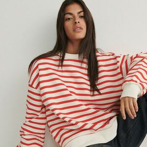 Reserved - Oversized, csíkos melegítőfelső - Többszínű kép