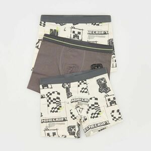 Reserved - 3 Minecraft pamutban gazdag boxer - Krém kép