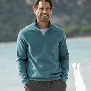 Sweatshirt cipzáras állógallérral kép