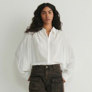 Reserved - Viszkózban gazdag ing - Krém kép