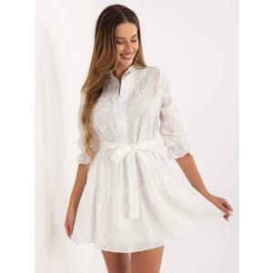 Fehér miniruha hímzéssel kép