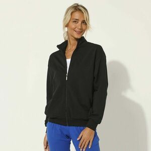 Molton pulóver állógallérral, cipzárral kép