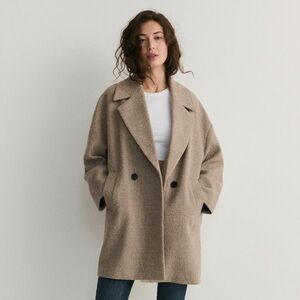 Reserved - Bordás anyagú kabát - kép