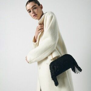 Reserved - Táska dekoratív gyöngyökkel - Fekete kép