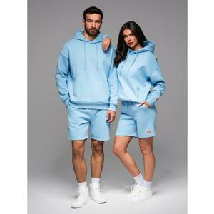 UNISEX kapucnis pulóver + sportrövidnadrág – kék V8 Z110 kép