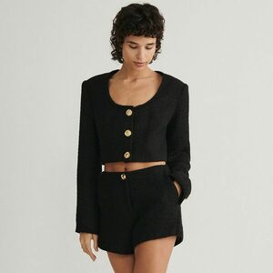 Reserved - Bukléanyagú rövidnadrág - Fekete kép