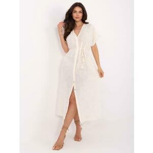 Világos bézs színű midi pólóruha OCH BELLA kép