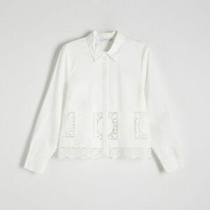 Reserved - Pamuting hímzett díszítéssel - Krém kép