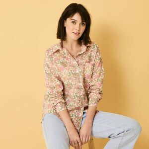 Oversize ing nyomtatott virágokkal kép