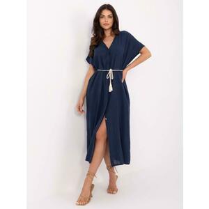 Sötétkék rövid ujjú ruha OCH BELLA kép